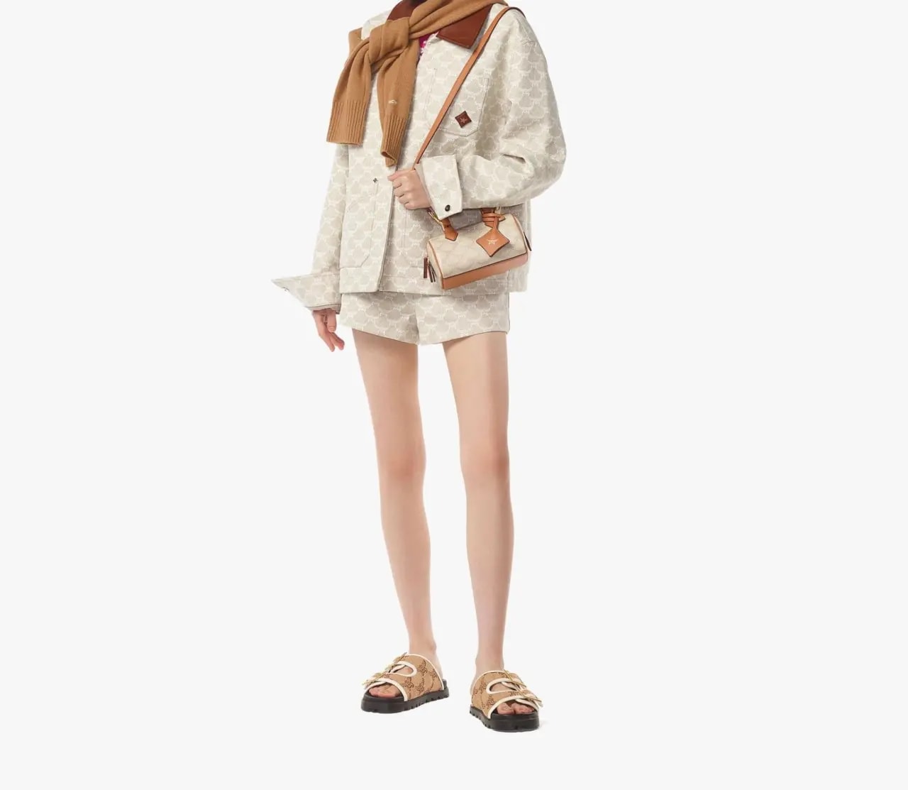Túi MCM Ella Boston Bag 'Beige' MWBESEA09I9001 — ảnh 2