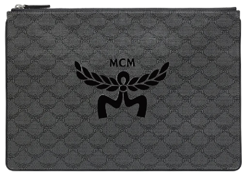 Túi MCM Himmel Zip Pouch 'Grey' MXZEAAC08ED001