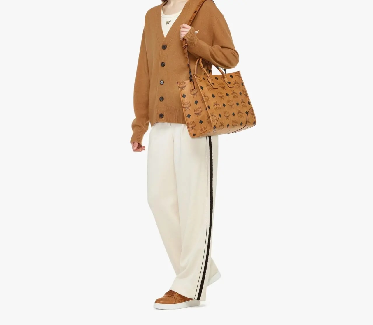 Túi MCM München Tote 'Cognac' MWTDABO02CO001 — ảnh 3