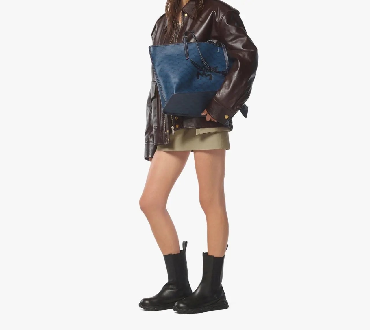 Túi MCM Himmel Shopper 'Navy' MWPESAC03VC001 — ảnh 3