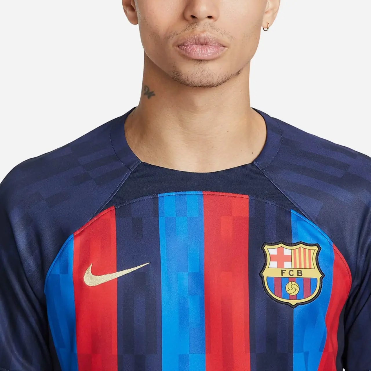 Áo Nike Dri-Fit F.C. Barcelona 2022/23 ‘Green Navy’ DM1840-452 — ảnh 4