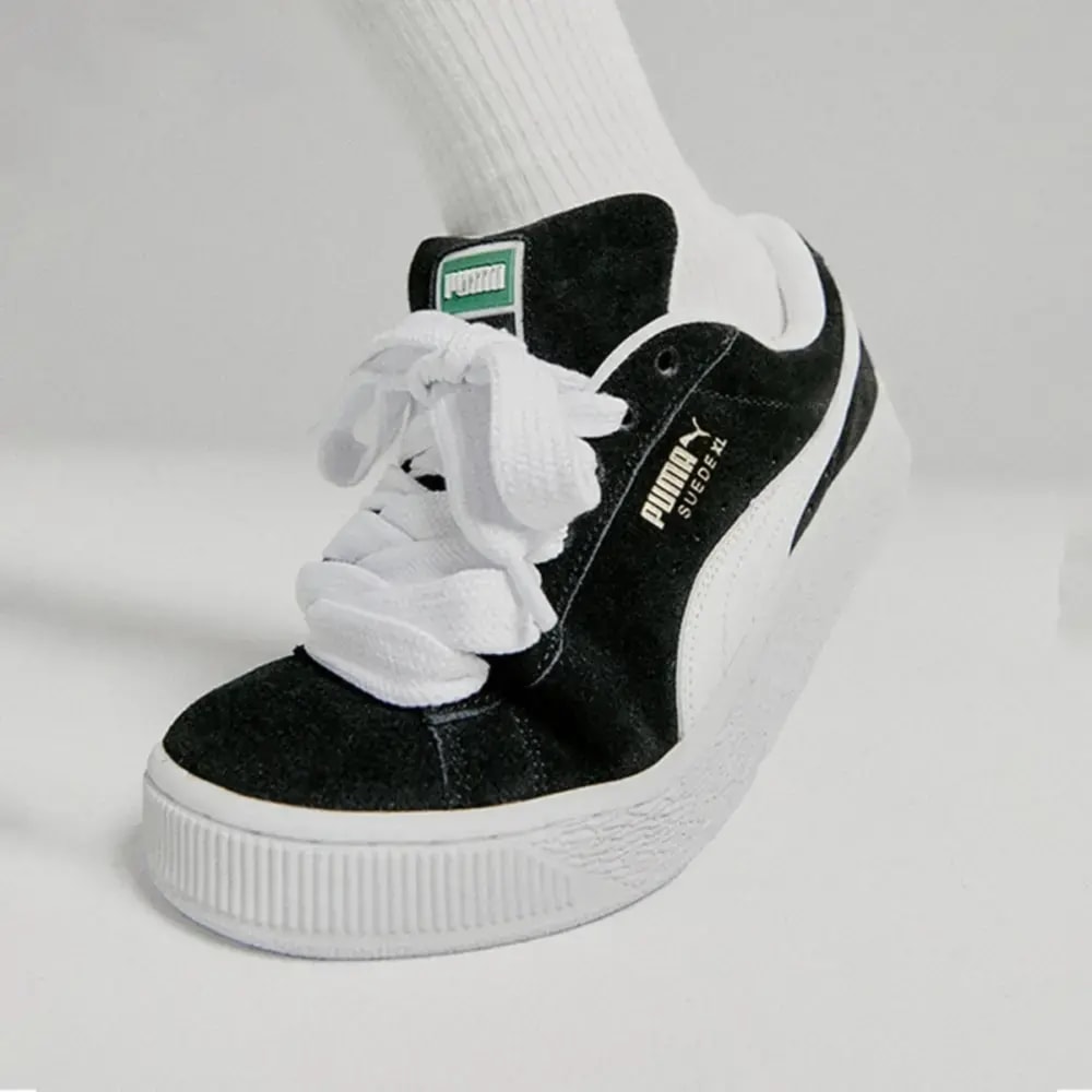 Giày Puma Suede XL 'Black White' 395205-02 — ảnh 2