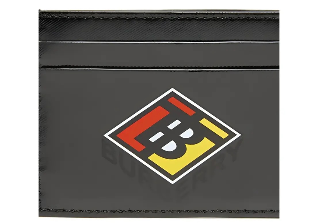 Ví Burberry TB Graffiti Logo Card Holder ‘Black’ 8021767 — ảnh 3