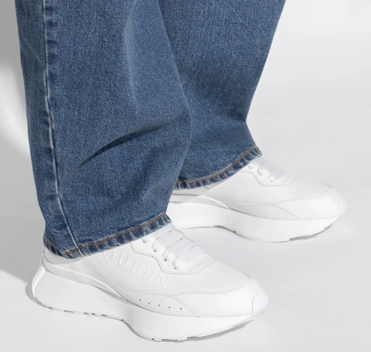Giày Alexander McQueen Sprint  ‘White Silver’ 841160WIAHO9081 — ảnh 2