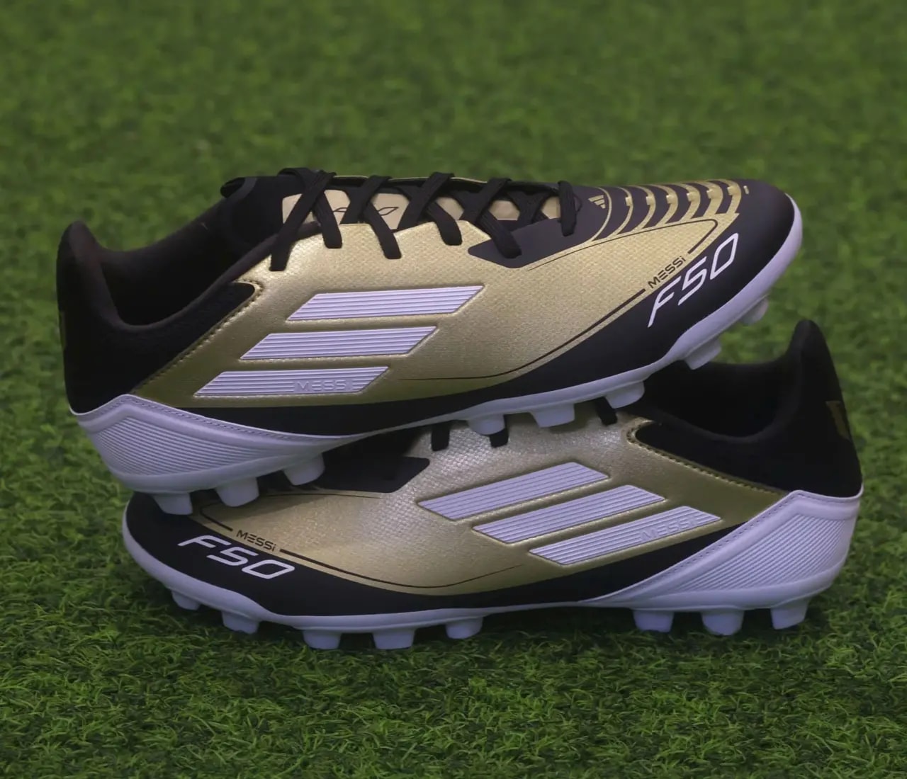 Giày Adidas F50 League 2G/3G AG Messi ‘Black Gold’ JH9627 — ảnh 3