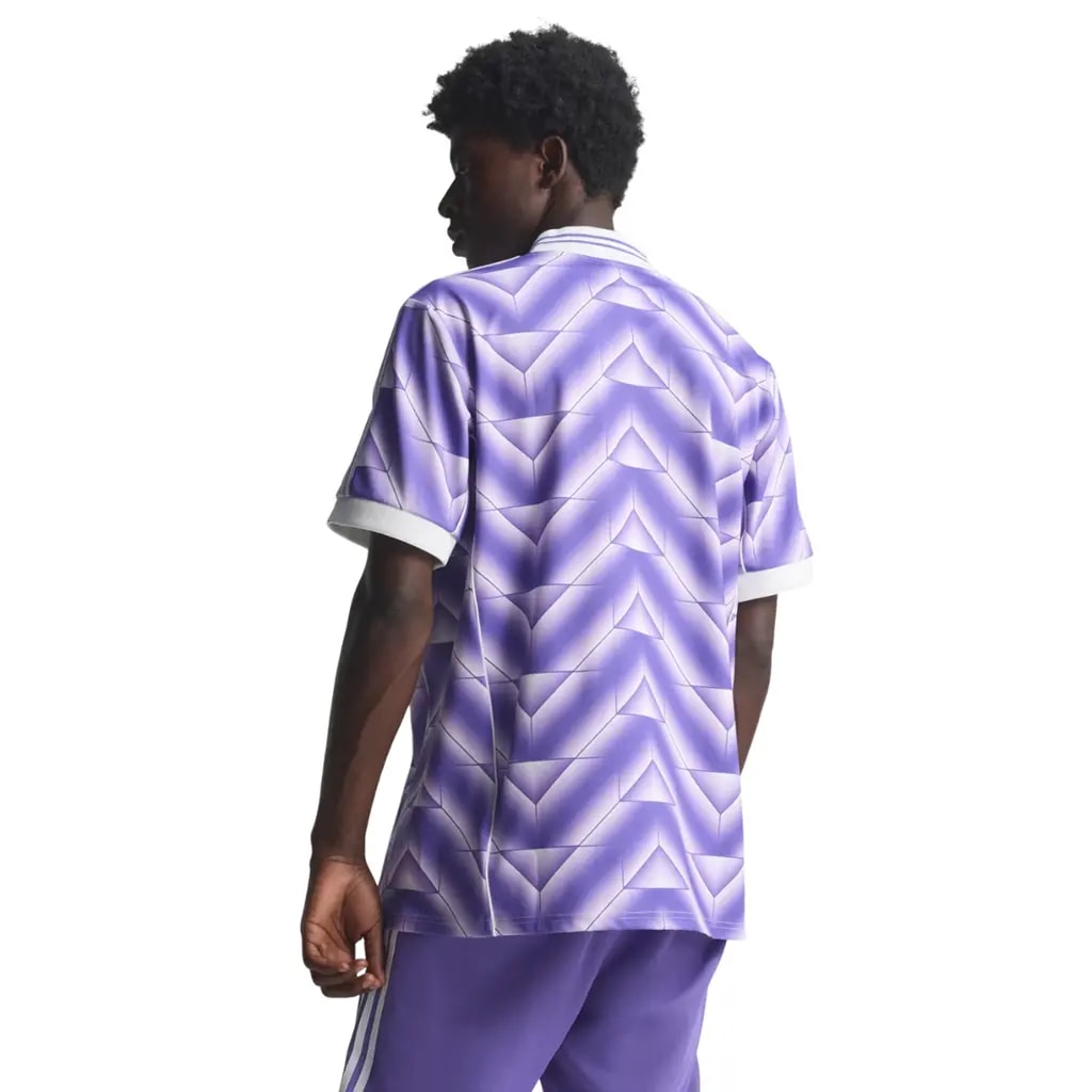 Áo Adidas Real Madrid Lifestyler Jersey 'Purple White' JN3055 — ảnh 3