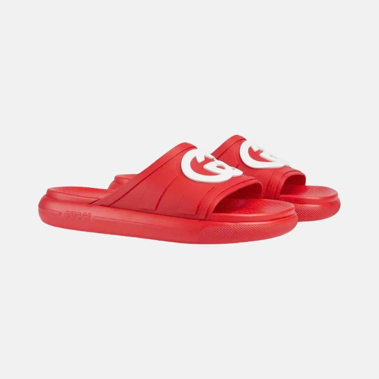 Dép Gucci Interlocking G Slide ‘Red’ 780296-J8700-6508 — ảnh 3