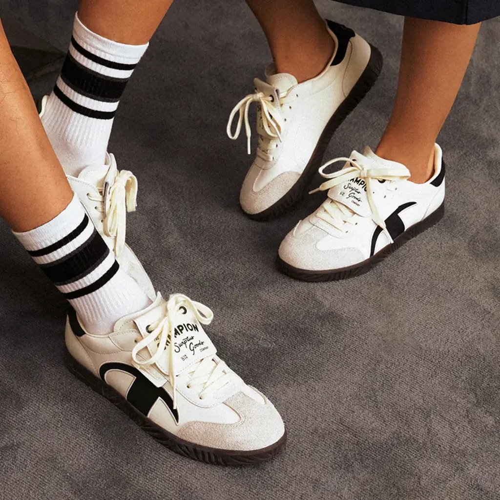 Giày Champion Essentials Champ T-Trainer 'Cream Black' U5AFCTM15U3 — ảnh 5