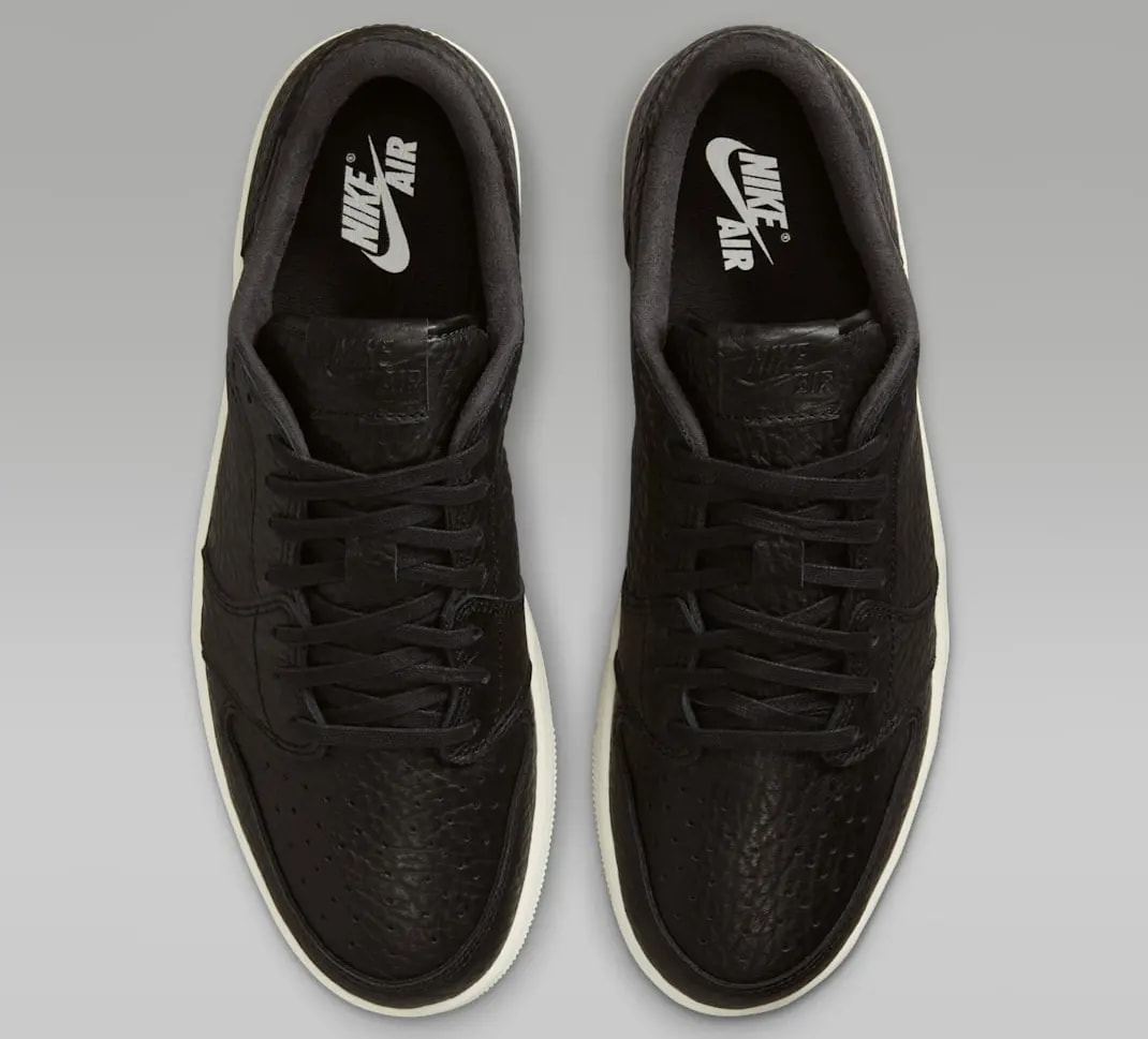 Giày Nike Air Jordan 1 Retro Low 'Swooshless Black' 848775-005 — ảnh 3