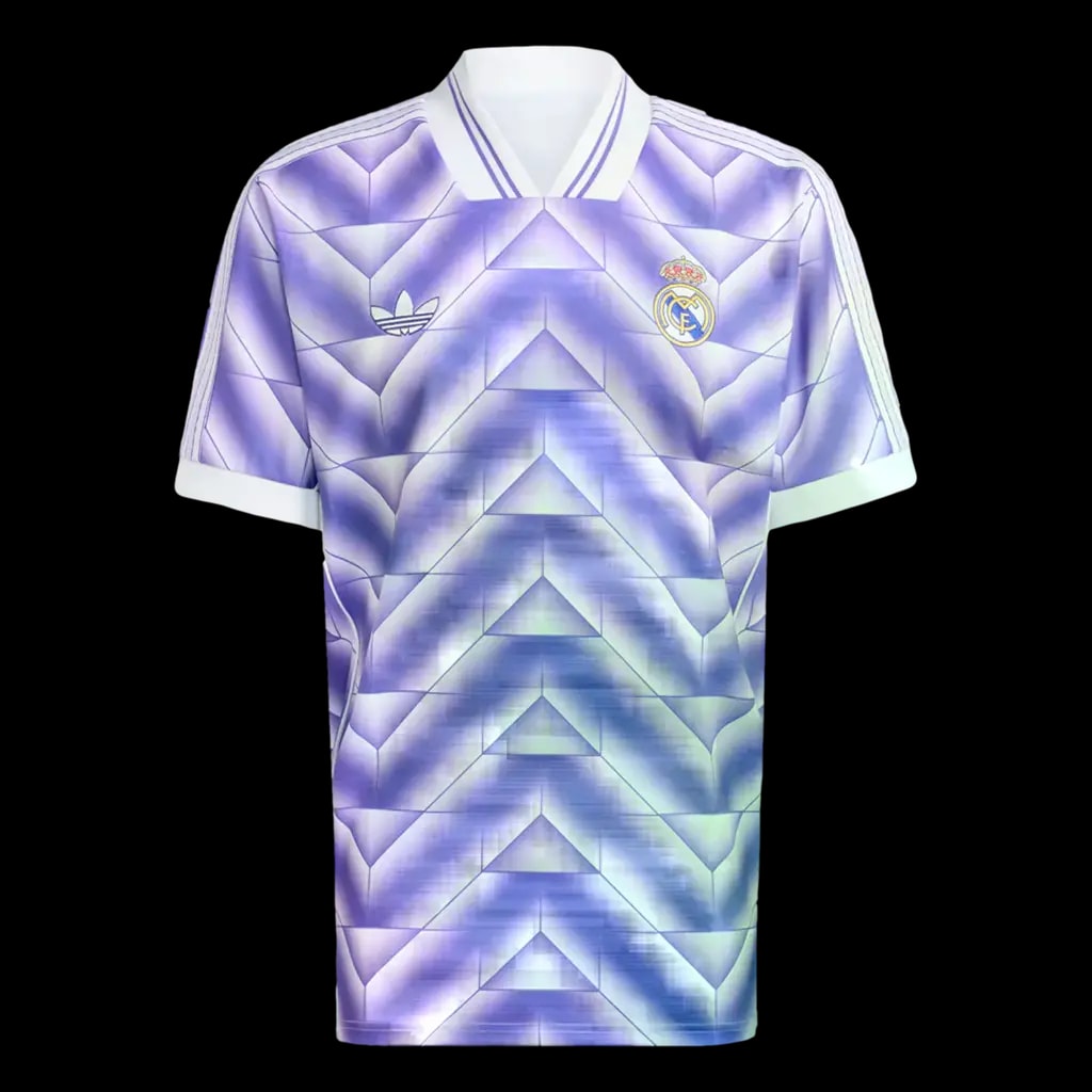 Áo Adidas Real Madrid Lifestyler Jersey 'Purple White' JN3055 — kich-thuoc: L