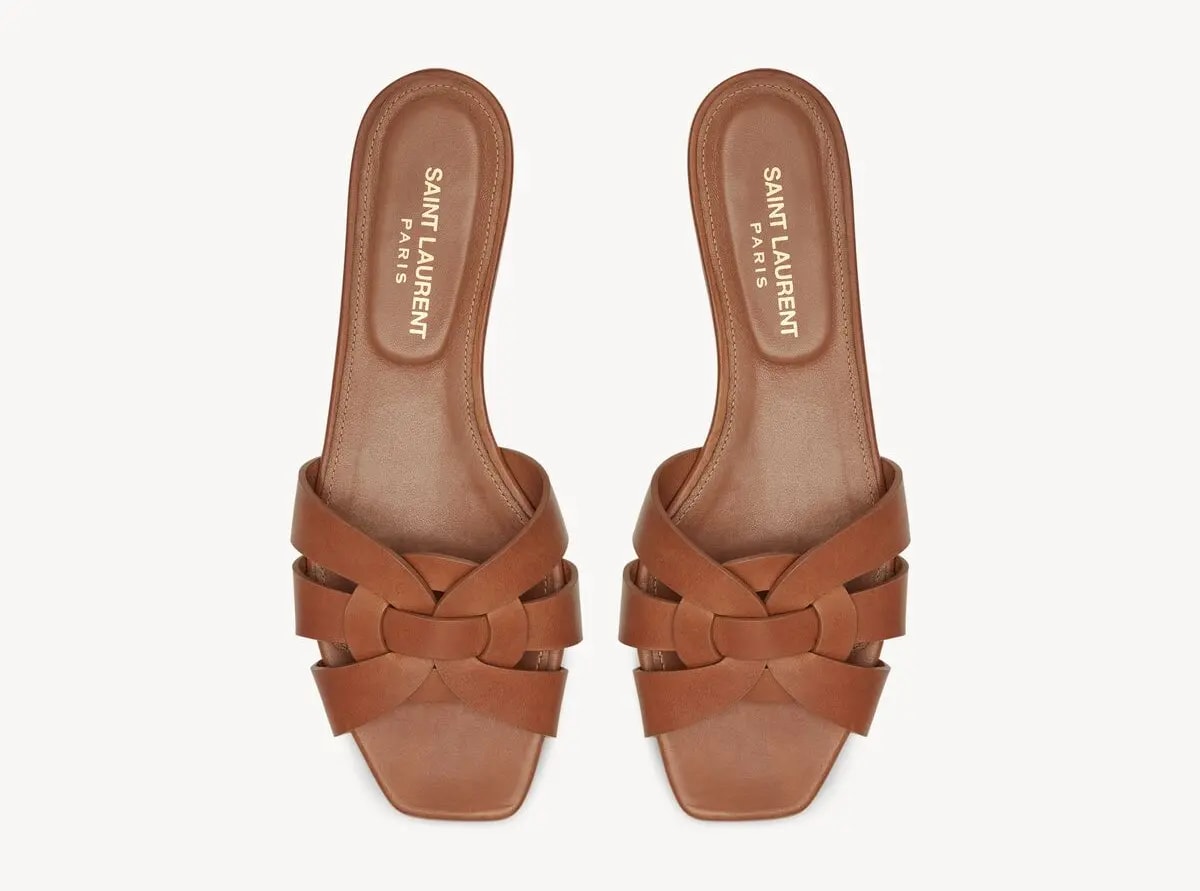 Dép Saint Laurent Slides 'Amber' 571952BDA002206 — ảnh 2