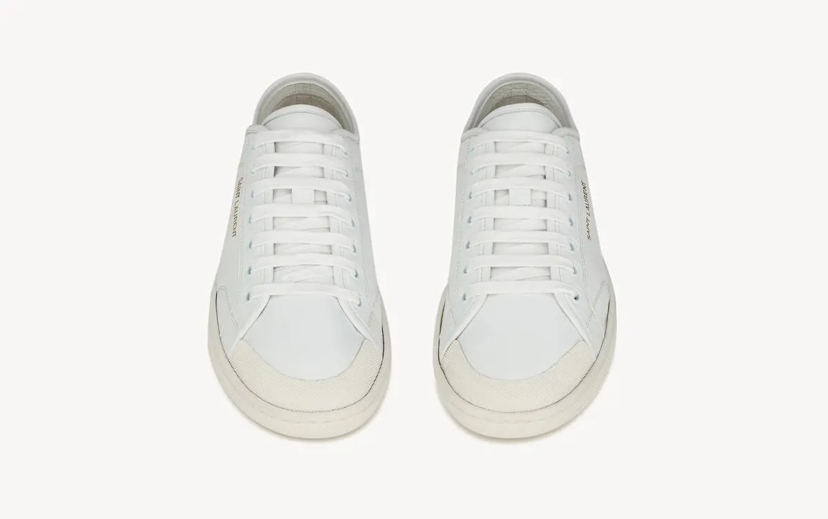 Giày Saint Laurent Flat 'White' 81950100N009030 — ảnh 2