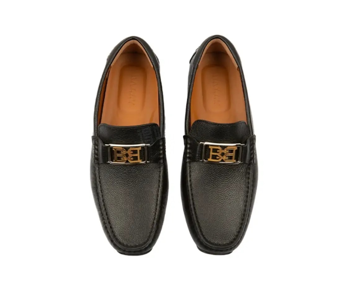 Giày Bally Moccasin Leather ‘Black’ 6300428 — ảnh 2