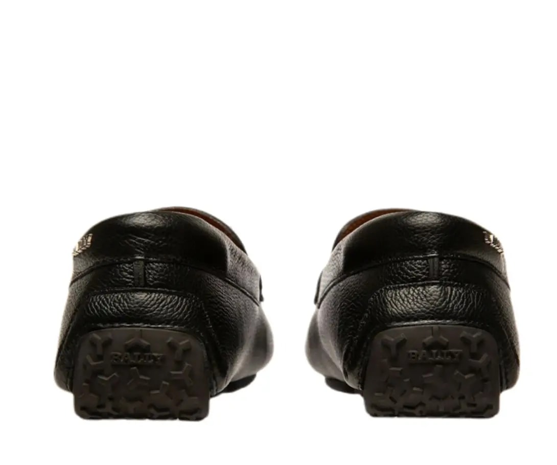 Giày Bally Moccasin Leather ‘Black’ 6300428 — ảnh 3