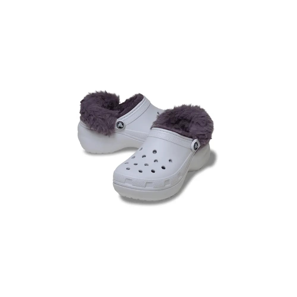 Dép Crocs Classic Platform Fuzz Lined 'Frosted Grape' 212854-5BO — ảnh 4