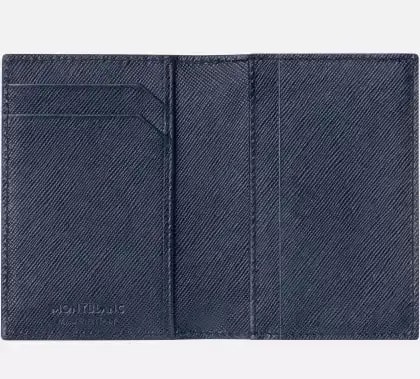 Ví Montblanc Sartorial Card Holder 'Blue' MB113225 — ảnh 2