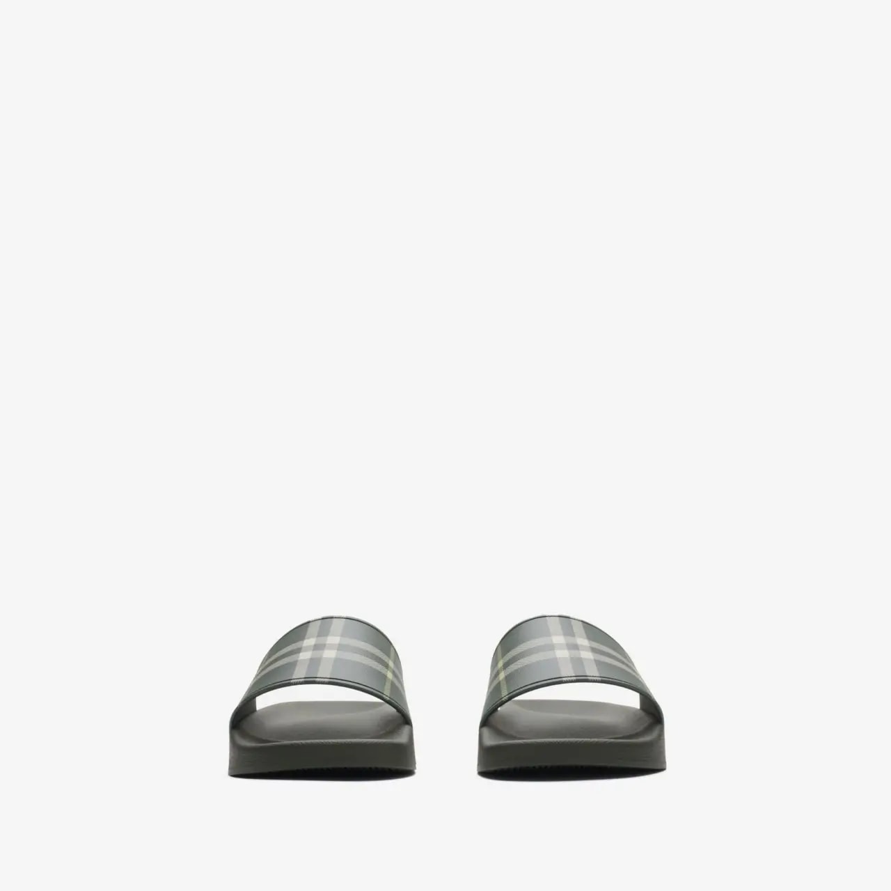Dép Burberry Check Slides ‘Thicket Green’ 81132641 — ảnh 4