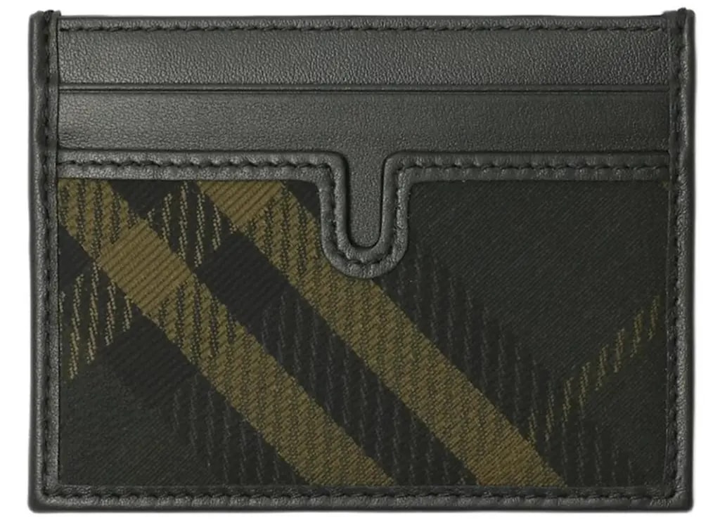 Ví Burberry Check Polyester Card Holder ‘Khaki’ 80984541