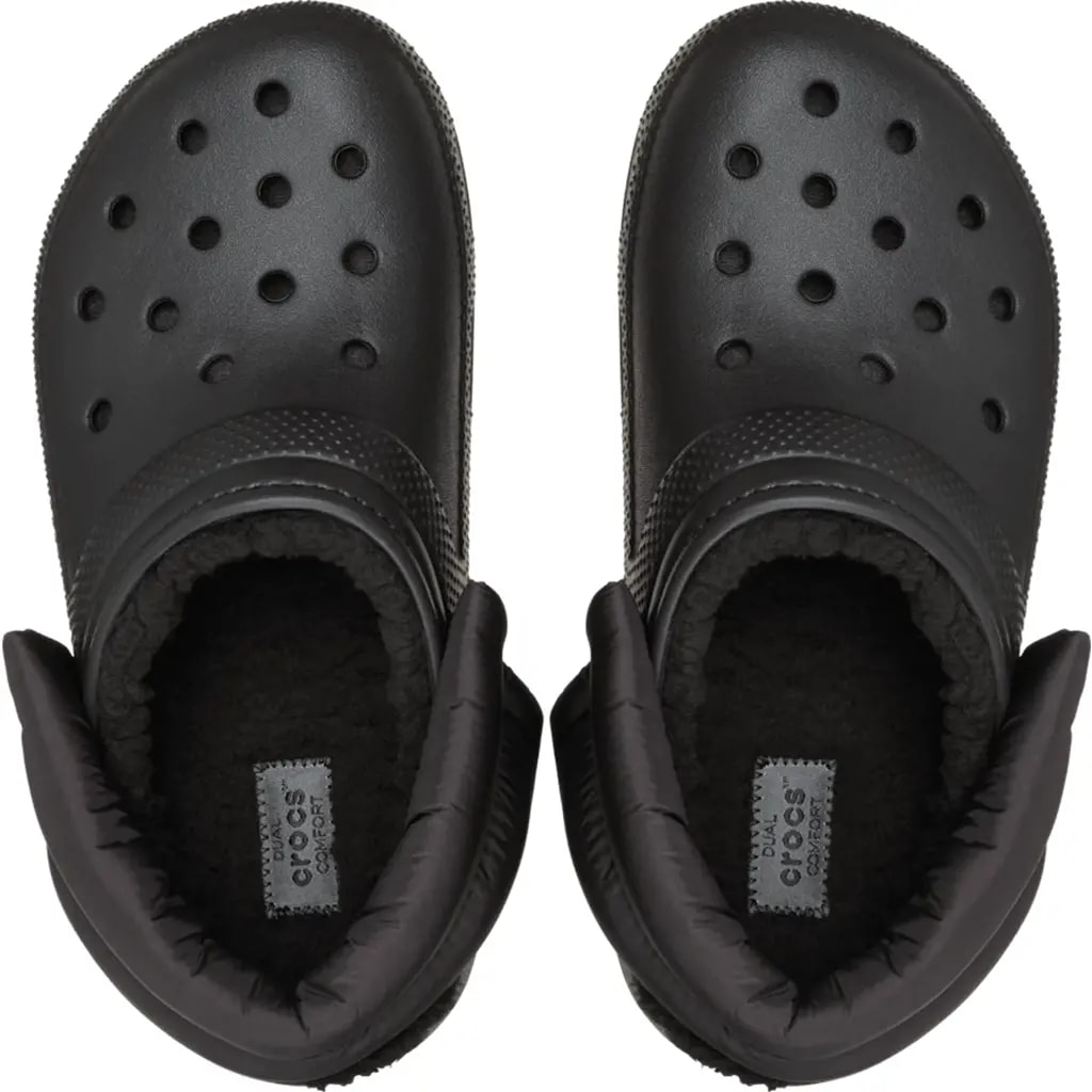 Dép Crocs Puff Strap Lined Clogs 'Black' 211979-001 — ảnh 3