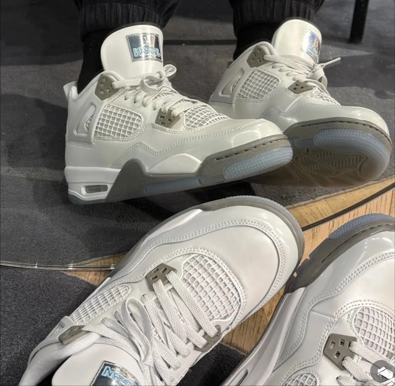 Giày Nike Air Jordan 4 Retro 'Photon Dust Blue Chill' HV4401-014 — ảnh 5
