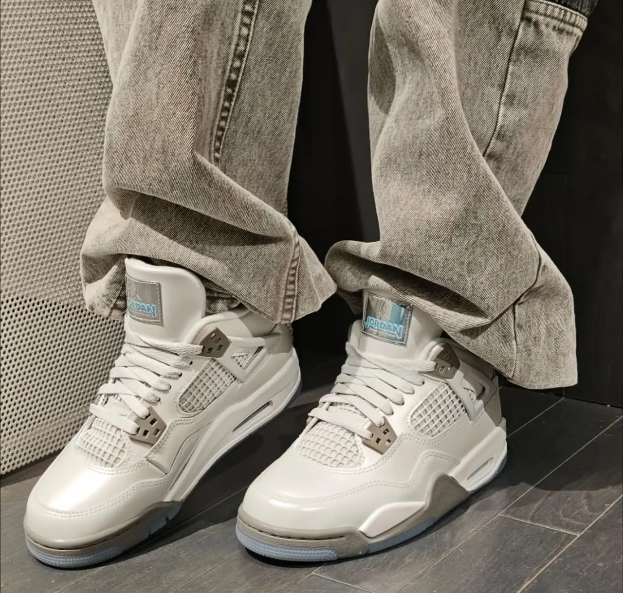 Giày Nike Air Jordan 4 Retro 'Photon Dust Blue Chill' HV4401-014 — ảnh 2