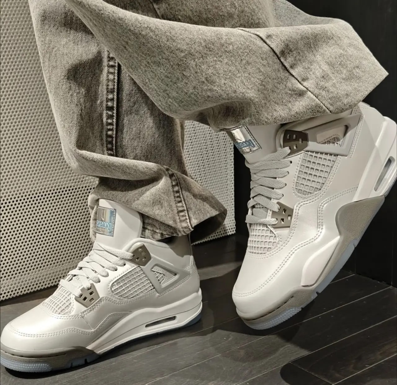 Giày Nike Air Jordan 4 Retro 'Photon Dust Blue Chill' HV4401-014 — ảnh 4