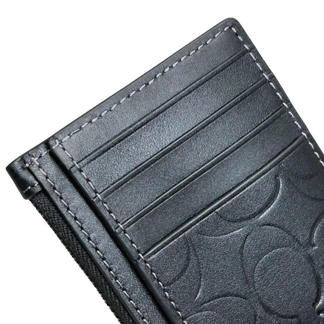 Ví Coach Zip Card Case ‘Black’ CY906-QBBK — ảnh 2