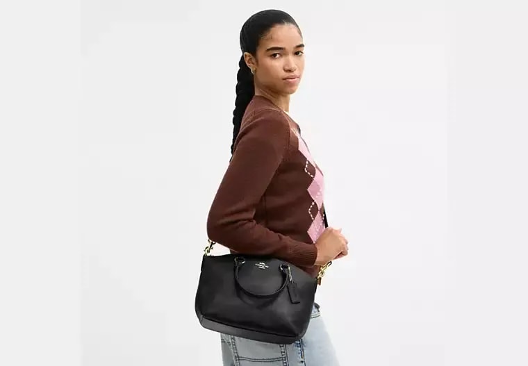 Túi Coach Sadie Satchel Bag 'Black' CCM70-IMBLK — ảnh 2