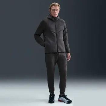 Áo Nike Tech Fleece Windrunner Jacket 'Black Heather' HV0949-032 — ảnh 2