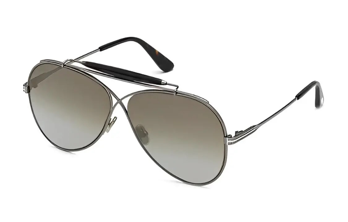 Kính Tom Ford Aviator Frame Sunglasses 'Grey' FT081808G — ảnh 2