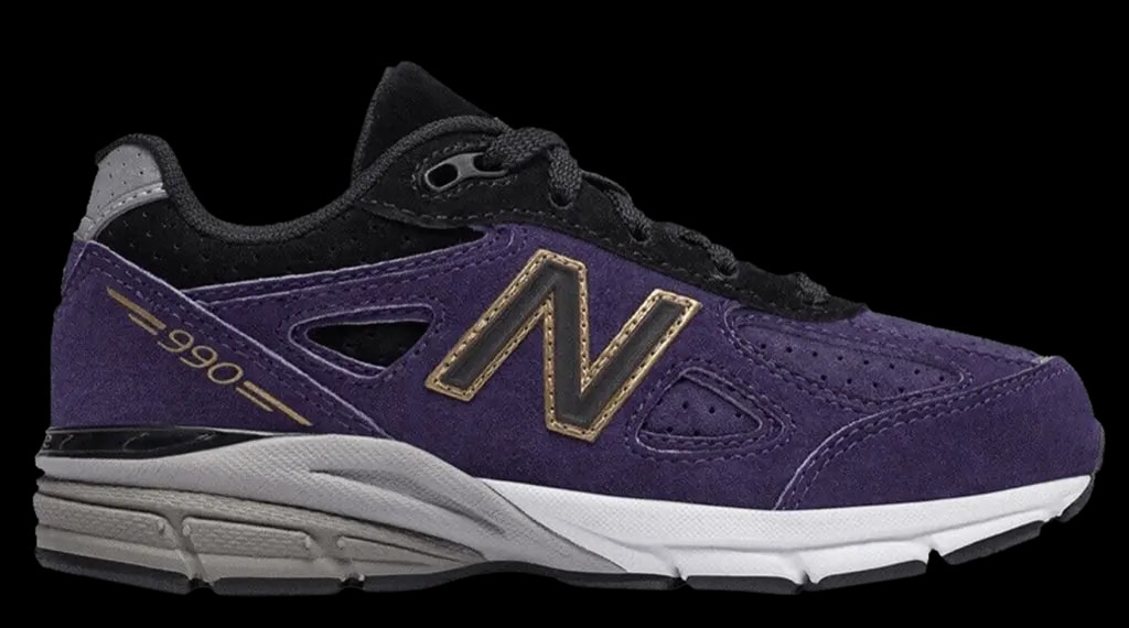 Giày New Balance 990v4 Big Kid 'Dark Purple' KJ990B4G — kich-thuoc: 38-5