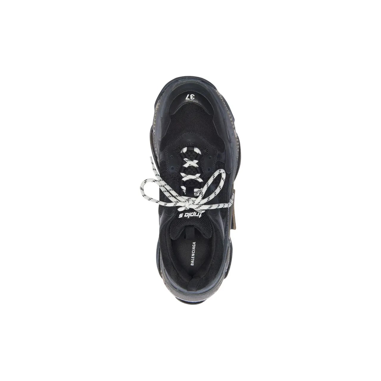 Giày Balenciaga Triple S 'Double Black' 544351W2FB11000 — ảnh 3