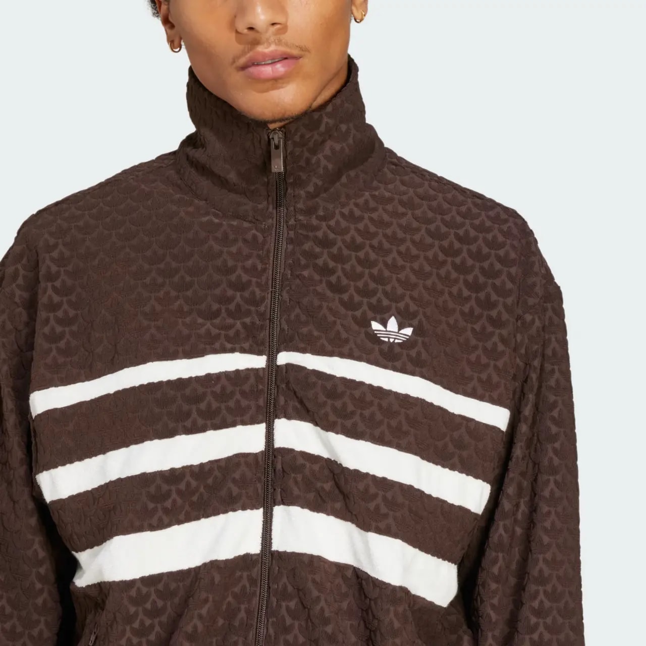 Áo Adidas Originals Monogram 'Dark Brown' JP4419 — ảnh 5