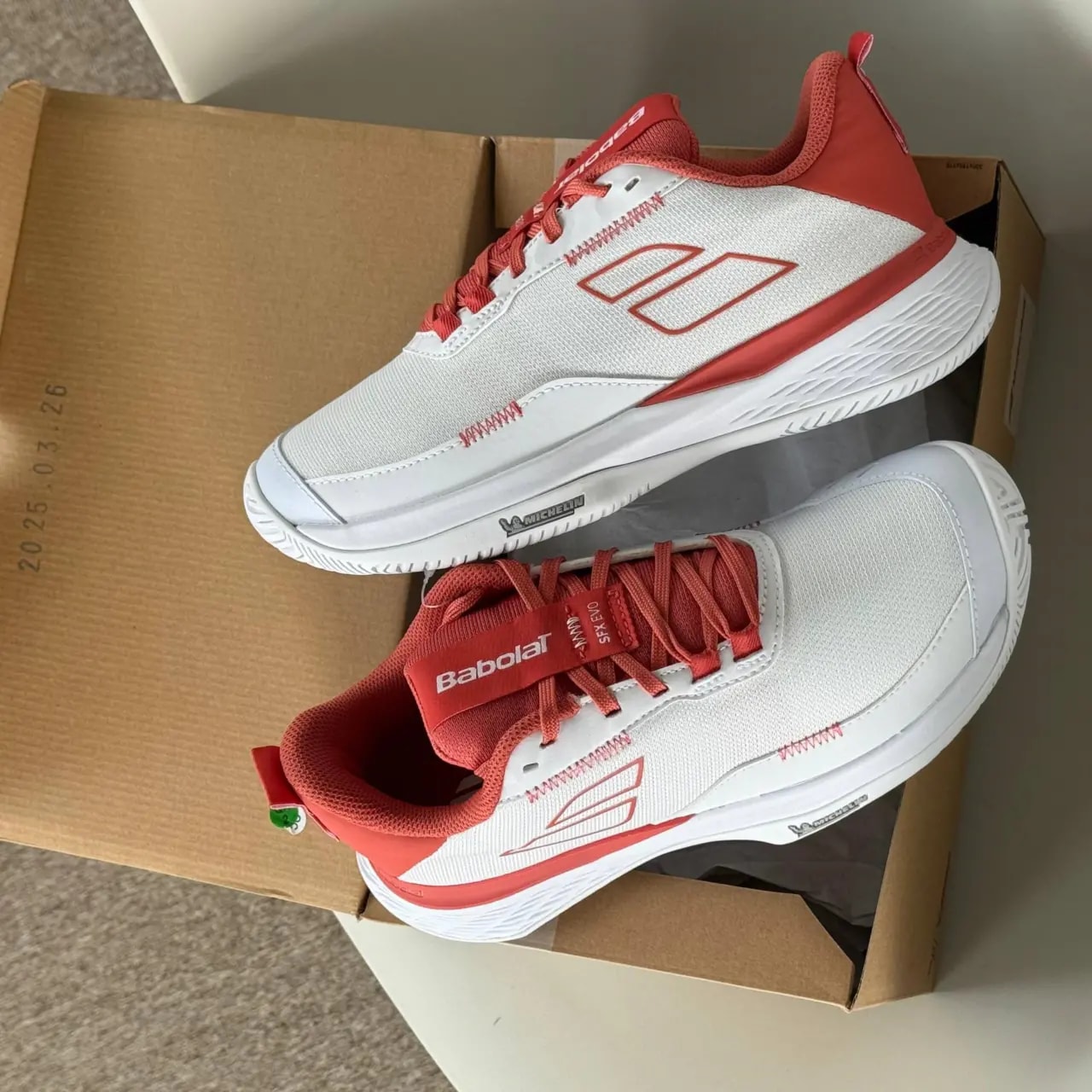 Giày Babolat SFX Evo ‘White’ 3A1F25A556-1110 — ảnh 2