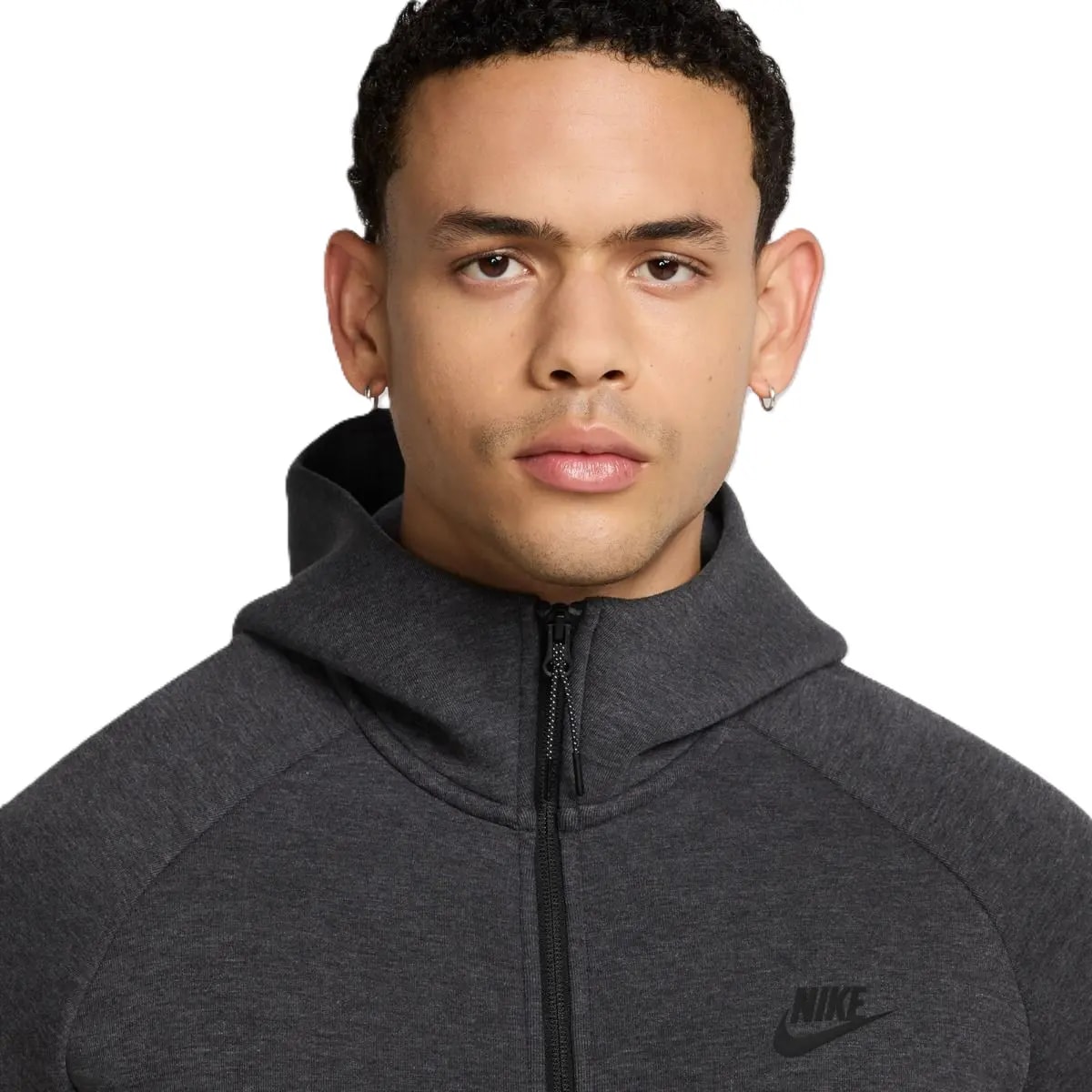 Áo Nike Tech Fleece Windrunner Jacket 'Black Heather' HV0949-032 — ảnh 3