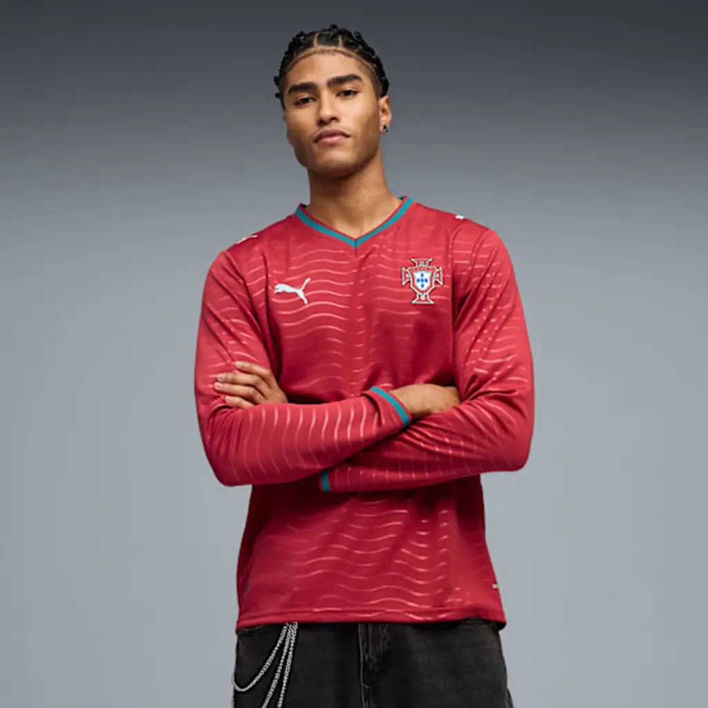 Áo Portugal 2026 Long Sleeve Home Jersey 'Red' 783279-01 — ảnh 3