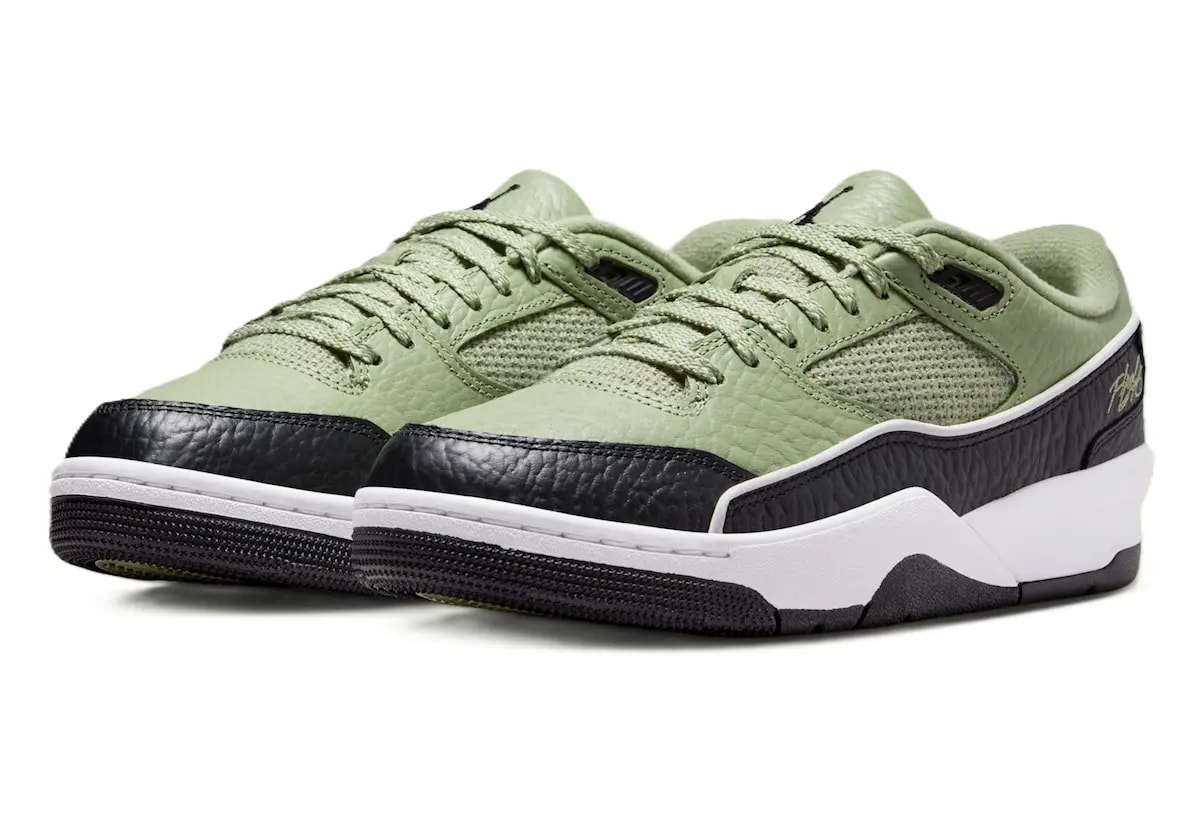 Giày Nike Air Jordan Flight Court 'Oil Green Black' IH4092-386 — ảnh 2