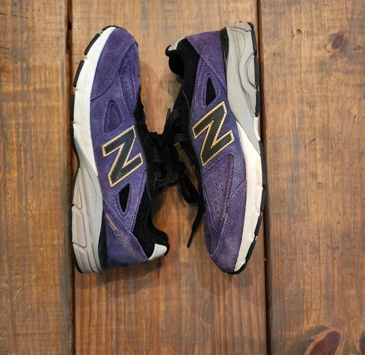 Giày New Balance 990v4 Big Kid 'Dark Purple' KJ990B4G — ảnh 4