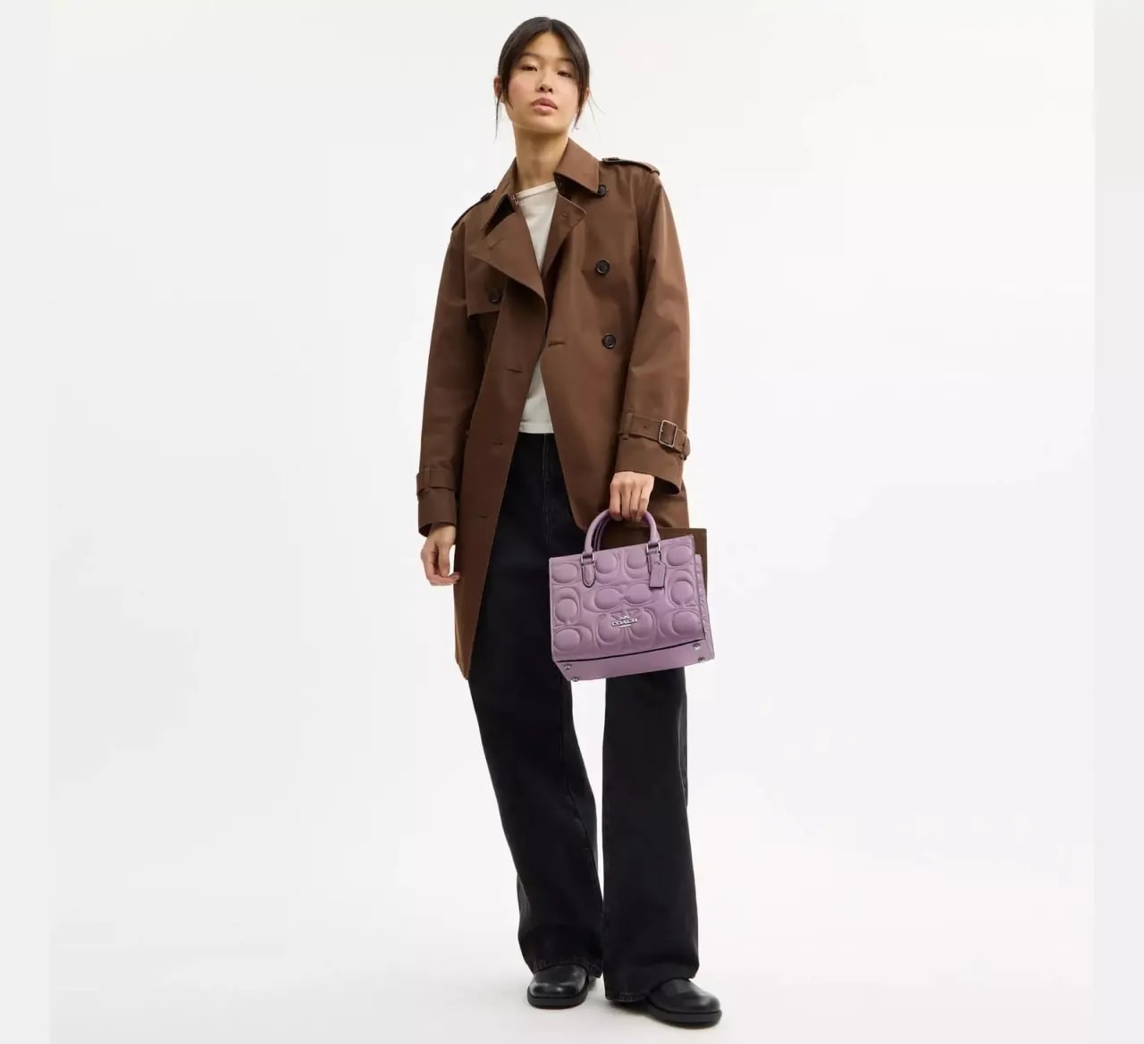 Túi Coach Maggie Small Tote Bag ‘Purple’ CY670-SVNII — ảnh 2