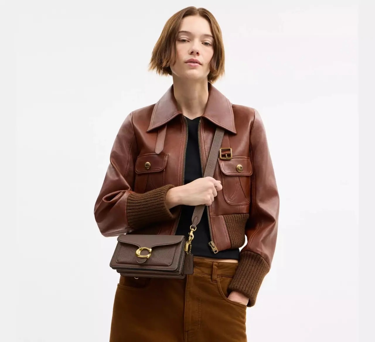Túi Coach Tabby Shoulder Bag 20 ‘Dark Stone’ CY201-B4CBD — ảnh 3