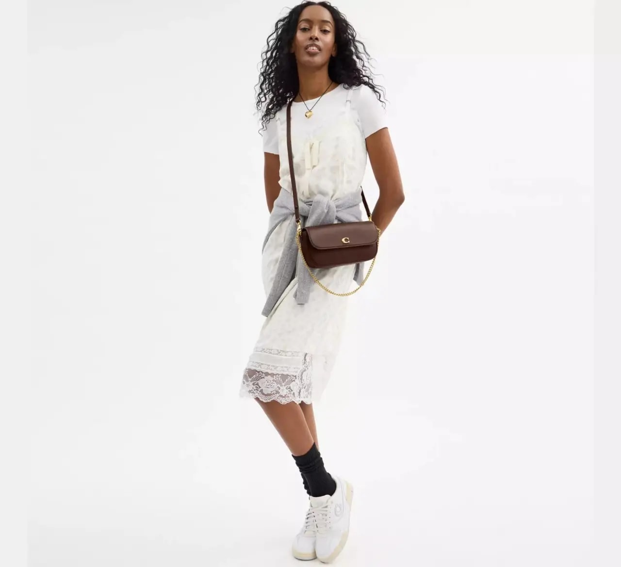 Túi Coach Brook Flap Chain Bag ‘Maple’ CAN90-B4MPL — ảnh 3