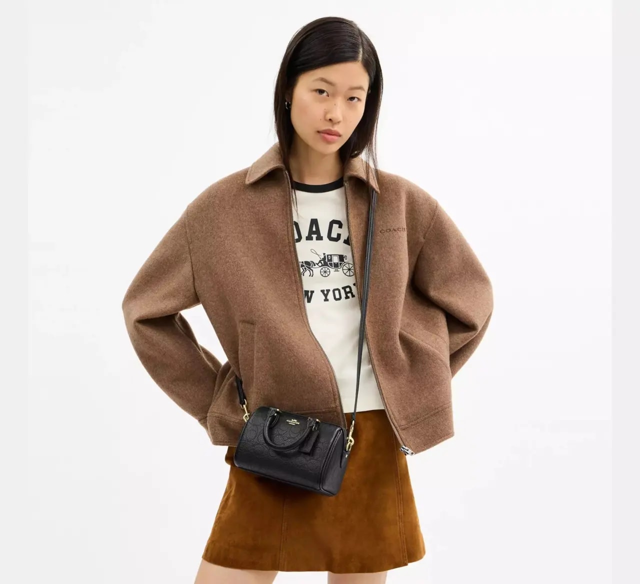 Túi Coach Mini Rowan Crossbody Bag ‘Black’ CCF28-IMBLK — ảnh 3