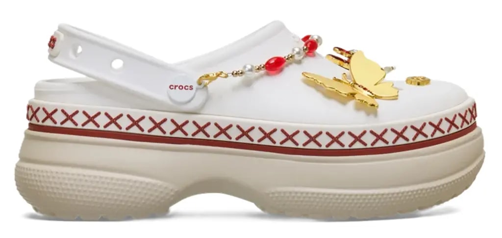 Dép Crocs Classic Stacked Crimson Gallop 'Chalk' 213113-0PZ — kich-thuoc: 36-37