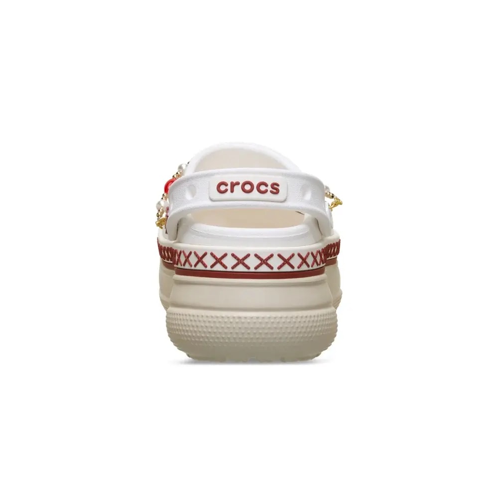 Dép Crocs Classic Stacked Crimson Gallop 'Chalk' 213113-0PZ — ảnh 5