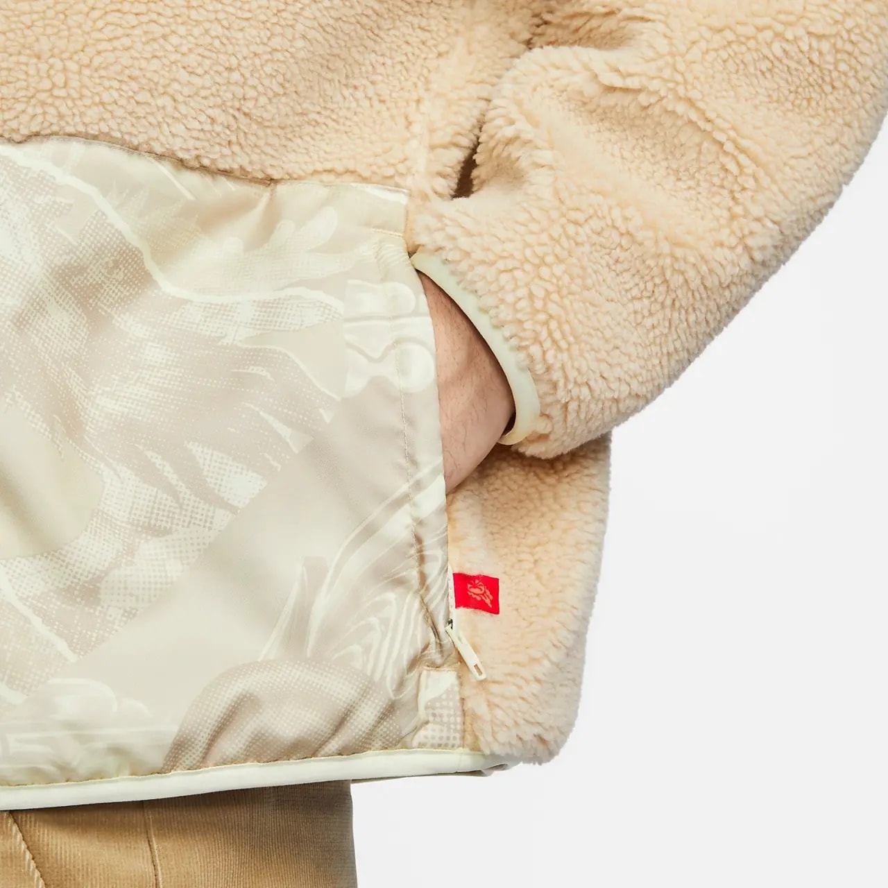 Áo Nike Sportswear CNY High-Pile Fleece ‘Sanddrift’ FZ6194-126 — ảnh 3
