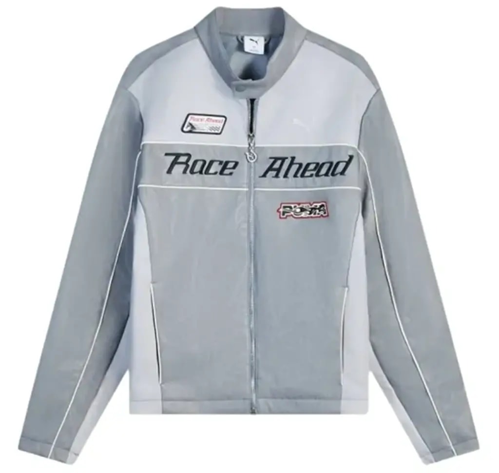 Áo Puma Race Ahead PU Zodiac Jacket 'Grey' 636031-71 — kich-thuoc: L