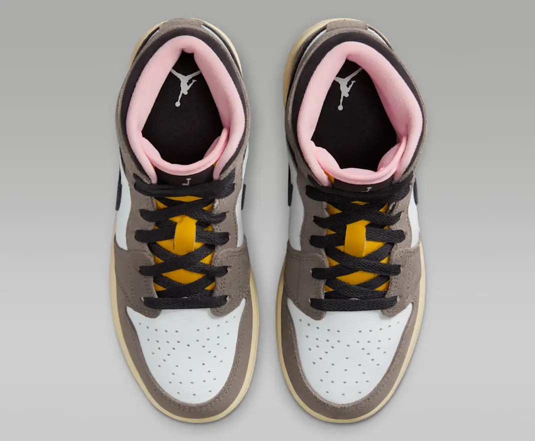 Giày Nike Air Jordan 1 Mid SE 'White Cave Stone' HQ2014-100 — ảnh 3
