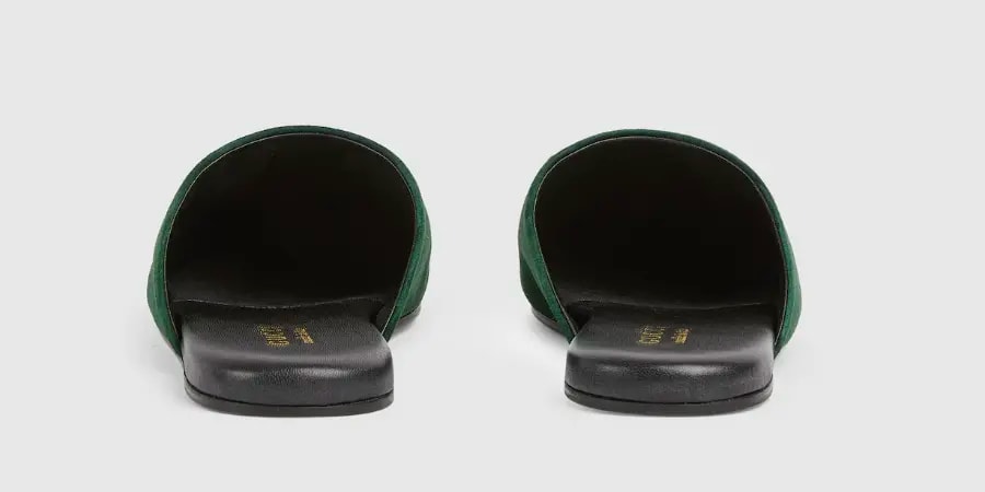 Dép Gucci Suede 'Green' 849565-C6G00-3020 — ảnh 4