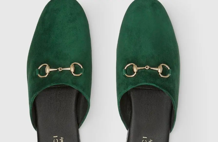 Dép Gucci Suede 'Green' 849565-C6G00-3020 — ảnh 5