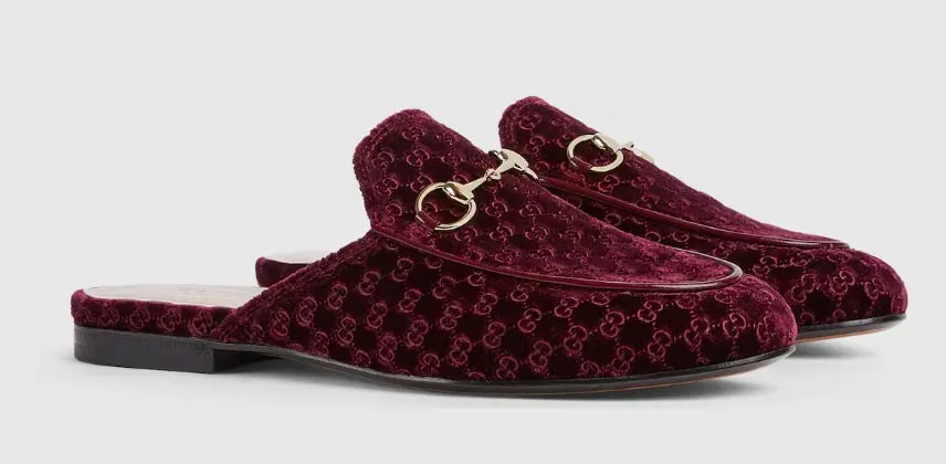 Dép Gucci Princetown 'Velvet' 802163-FAEUF-5042 — ảnh 3